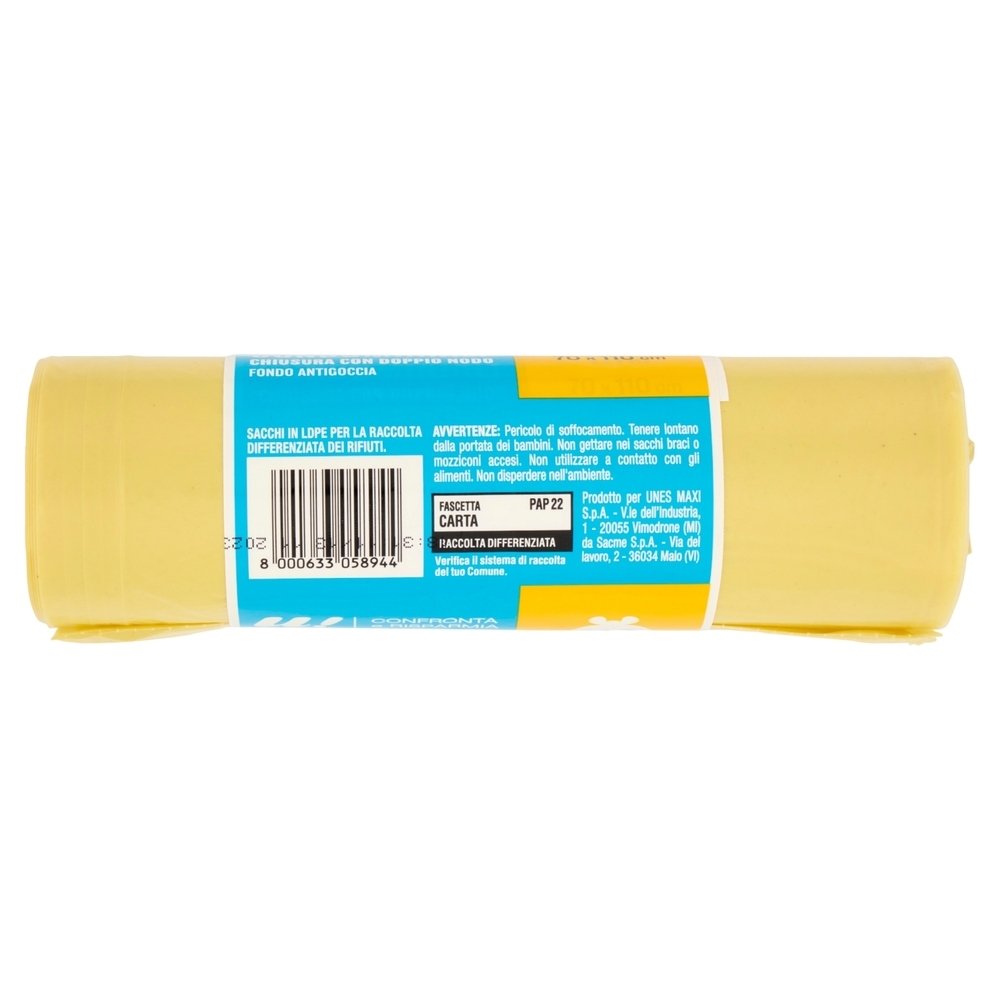 10 Sacchi Condominiali Gialli 110 Litri U! Confronta e Risparmia